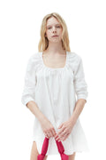 Ganni bright white dress